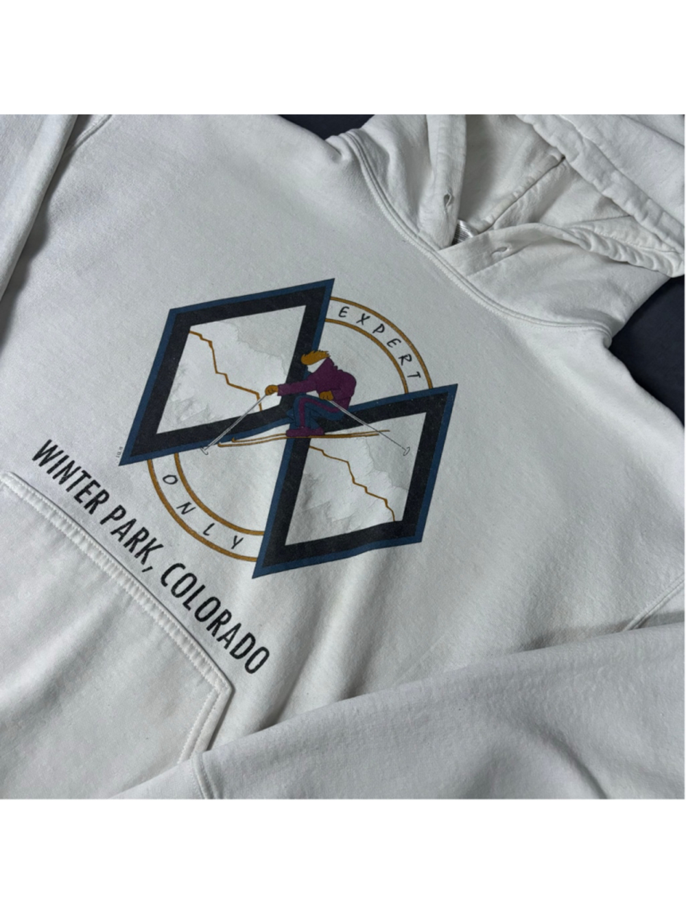 Winter Park Colorado Ski Graphic Hoodie Gildan Large